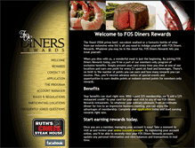 Tablet Screenshot of fosdinersrewards.com